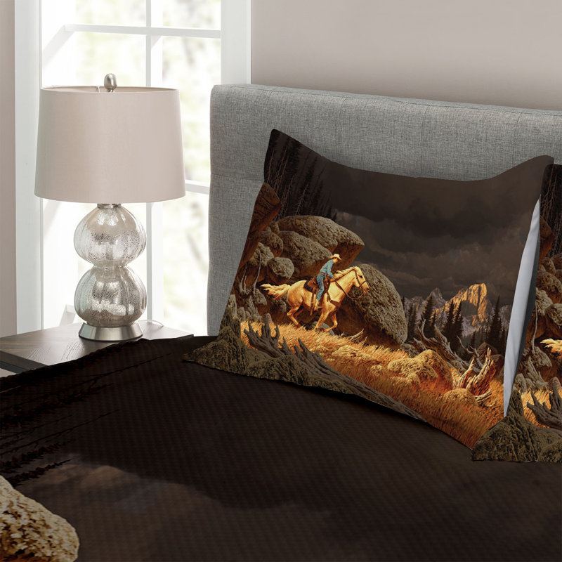 Jayson No Pattern Bedspread with Pillow Shams Included, 220 x 264 cm
