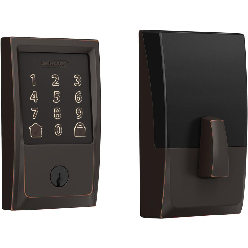 Encode Smart WiFi Deadbolt with Century Trim, Yes, Aged Bronze