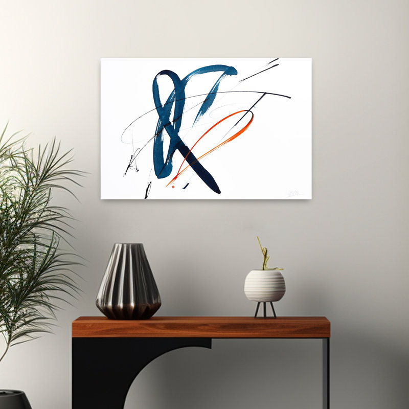 Art contemporain contemporain abstrait, H 16 po x l 24 po