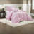 Romantic Pink Twin/twin Xl Bedding Sets, Lightweight Microfiber With Layered Ruffle Design