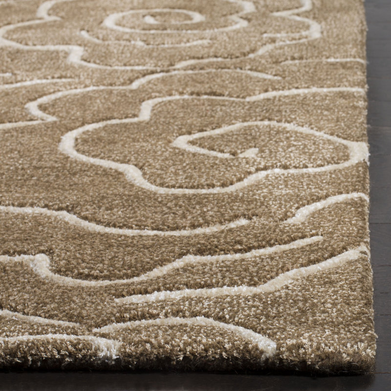 Soho Hand Tufted Wool And Viscose Floral Rug, Runner 2'6" x 8'