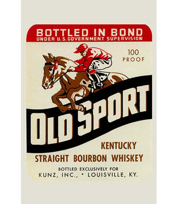 Whisky bourbon droit old sport kentucky-impression de publicités
