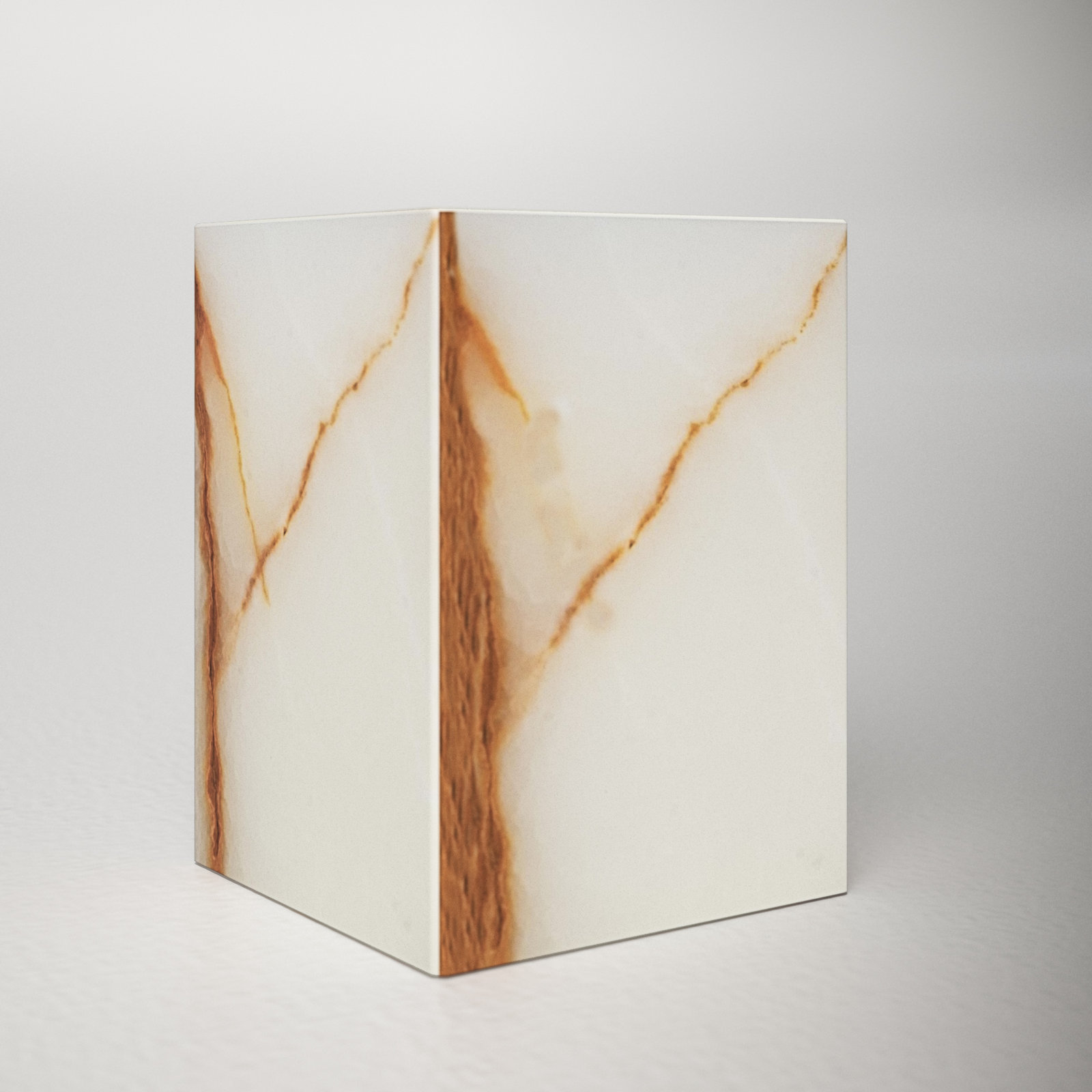 Graciela Marble Tumbler, Onyx Brown