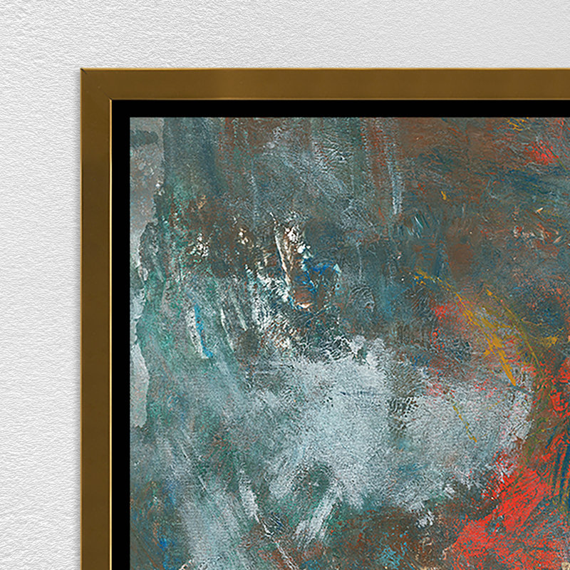 «All over the Place II» par Danielle Davis - peinture sur toile, Verre
