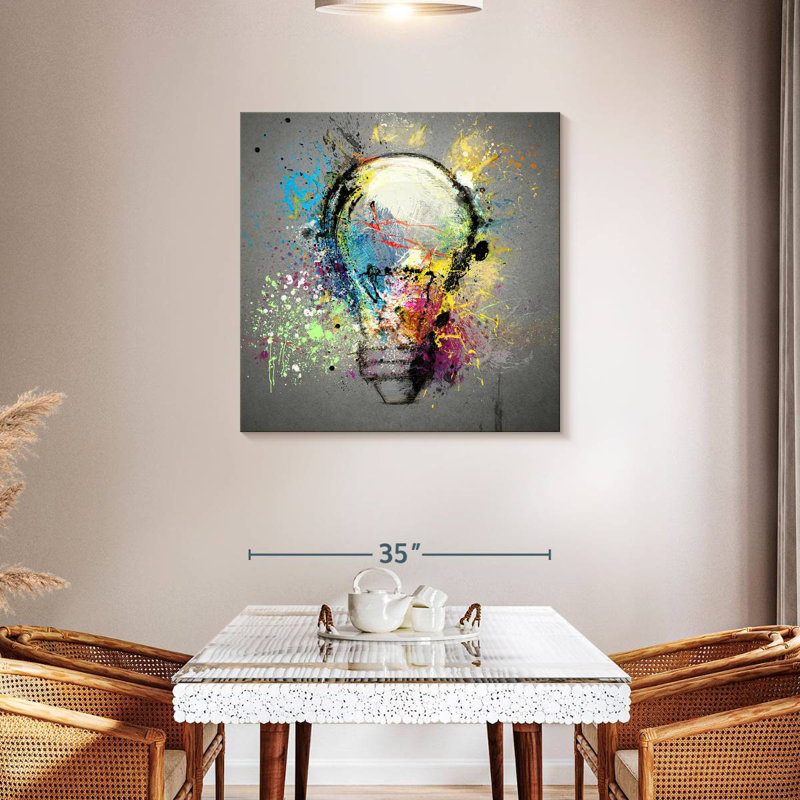 Kerner Creative Light Bulb, 36" H x 36" W