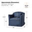 Fauteuil pivotant à housse Mcgee Modern Farmhouse-1712704963