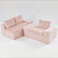 Canapé polyvalent en velours Turtle: siège convertible à deux places avec méridienne gauche (chaise longue inclinable moelleuse pour les loisirs confortables), avec sièges en face à face, permutable entre la forme en L et la droite-616357624-616357629