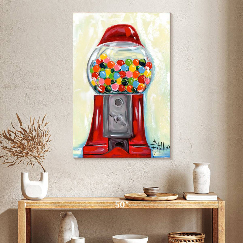 Yarlin Bubblegum Machine, 24" H x 16" W