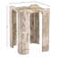 Table de bout / d'appoint en marbre véritable beige Abe-348167154