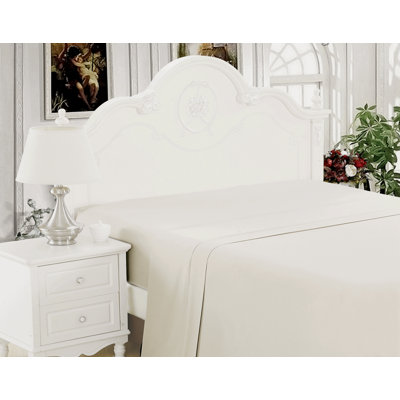 Drap plat en rayonne de bambou élastique de toutes les saisons de Marina Marina Home Home Bedding Essentials