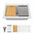 Quartz Kitchen Sink - 30" X 22" X 10" White Granite Composite Workstation Drop-In Kitchen Sink