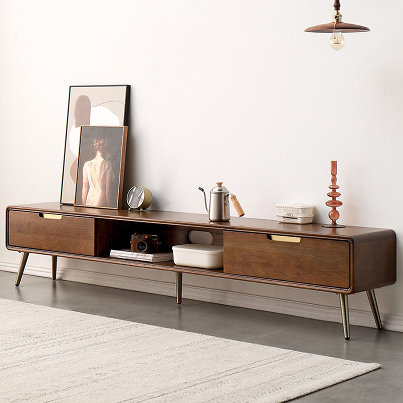 Modern Walnut Solid Wood TV Stands