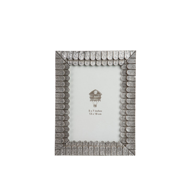 RESIN PHOTOFRAME, Silver, 13cm x 18cm