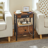 Rickett Nightstand with Built-in Outlets