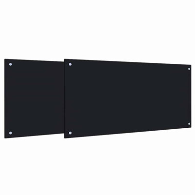 Vidaxl Kitchen Backsplash 2 Pcs Tempered Glass