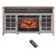 Meuble télé 55 po avec foyer électrique KD, gris délavé-594672808