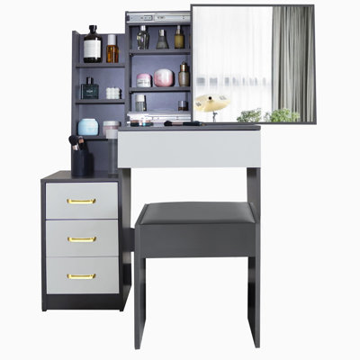 Ahmier Dressing Table with Sliding Mirror