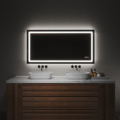 Miroir rectangulaire à DEL
