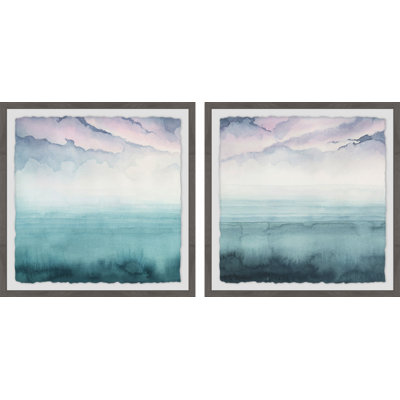 " Magical Lagoon Diptych " 2 - Pieces