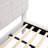 White  Boucle Floating Bed With Light,Queen-1216319401