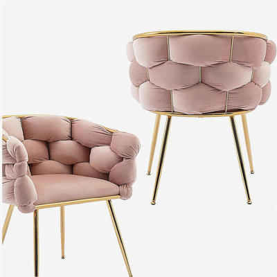 Ensemble de 2 pièces luxueux, moderne, minimaliste, simple, canapé, chambre à coucher, table de maquillage, chaise arrière, ensemble rose