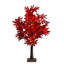 2 pi. Arbre d'automne artificiel pré-éclairé avec 50 lumières à DEL blanc chaud et base détachable