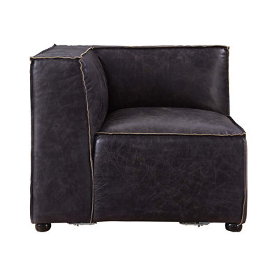 Birdie modulaire - Wedge, cuir fleur ardoise antique
