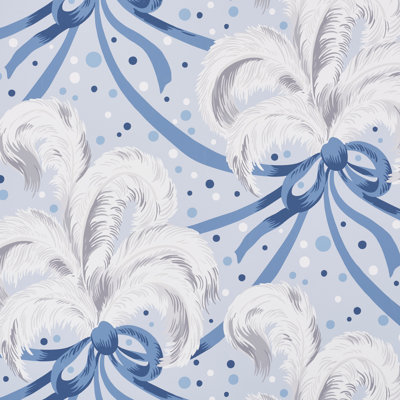 Plumes Et Rubans Wallpaper