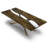 Alcantara Metal Base Dining Table-87038929