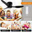 Flush Mount Ceiling Fan Without Light-408971535