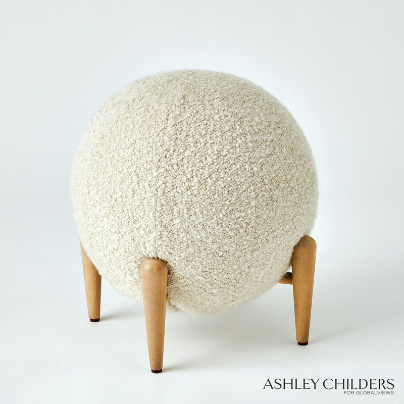 Shearling Accent Stool