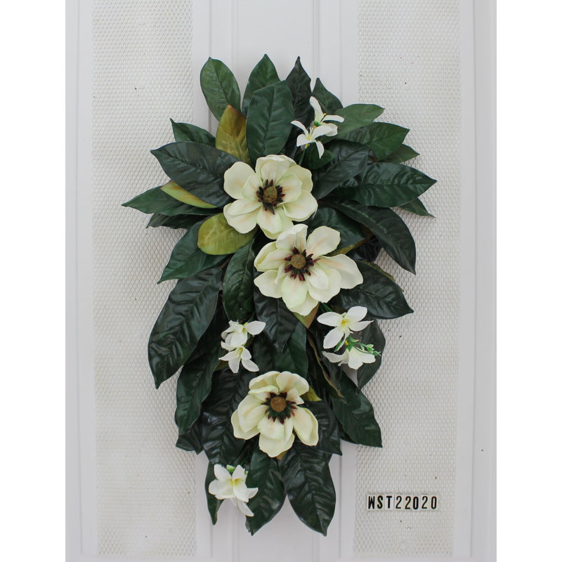 Faux Magnolia Swag
