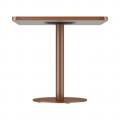 Square Modern Tulip Dining Table, Sintered Stone Tabletop with Luxury Faux Marble Print, Stainless Steel Bracket Base, Scratch & Wear Resistant, Waterproof Surface, Ideal for Indoor & Outdoor Use