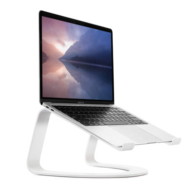 Curve For Macbooks And Laptops | Ergonomic Desktop Cooling Stand For Home Or Office, White (Special Edition)