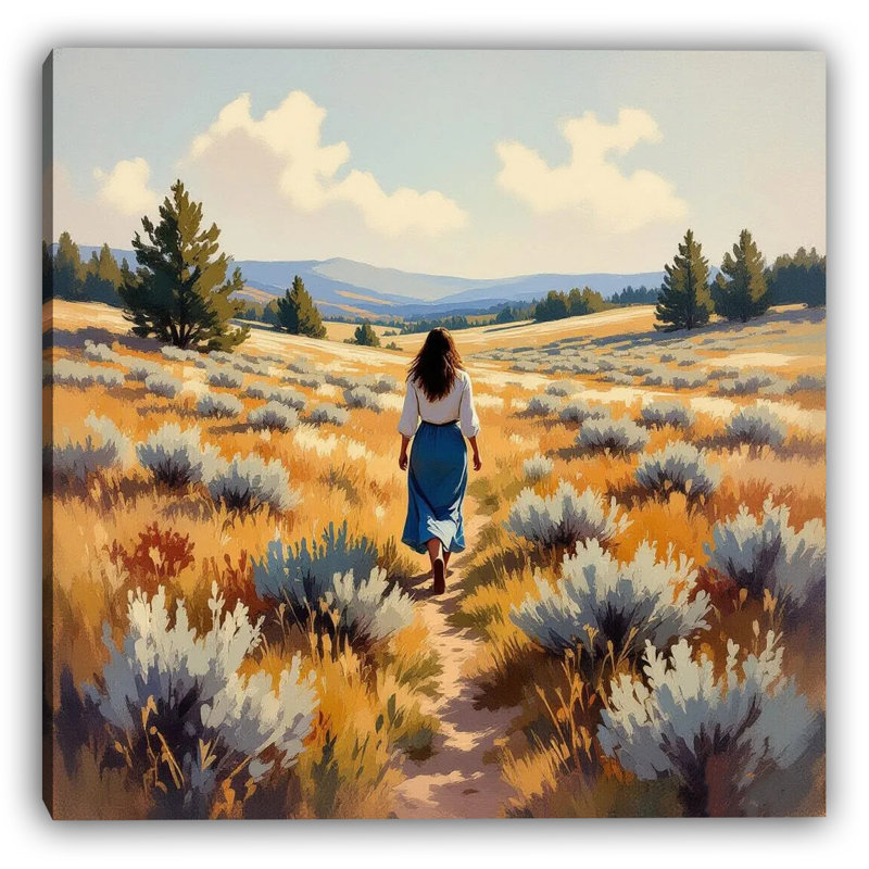 «Meadow Wanderer», reproduction sur toile tendue