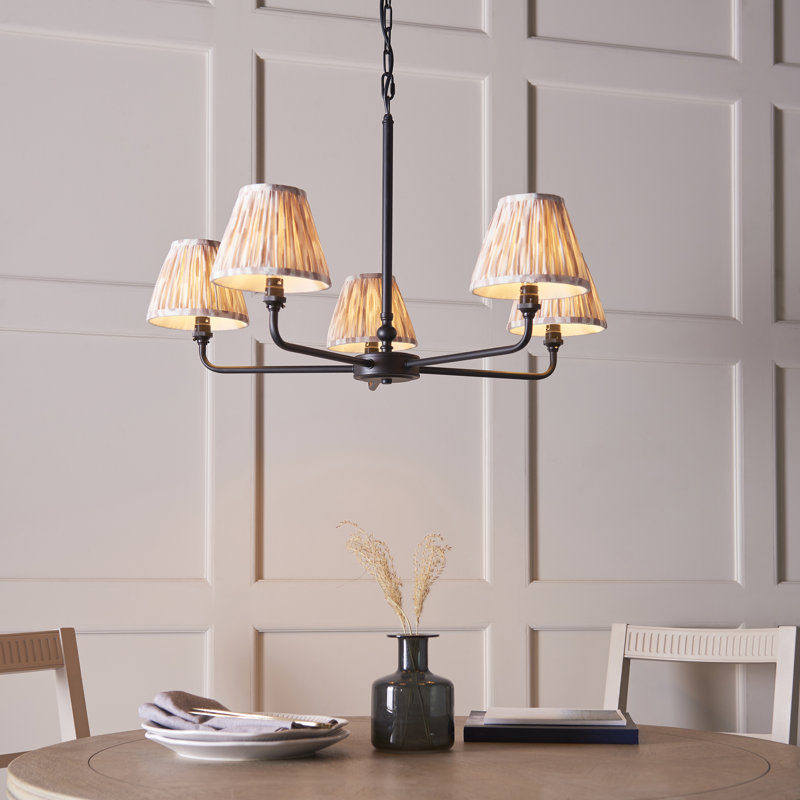 Abdulkader 5 - Light Chandelier, Black, Beige