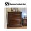 Armoire d'appoint en bois manufacturé noyer foncé