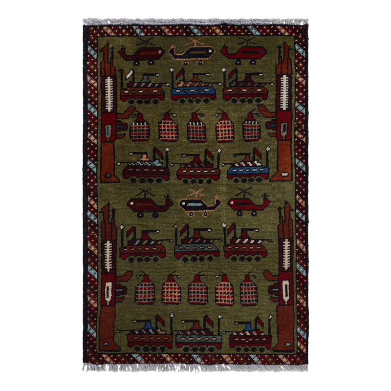 One-of-a-Kind 2'X2'11 No Wool Area Rug
