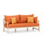 Paulet 4 Piece Sofa Seating Seating Group With Sunbrella Cushion Covers-664092861