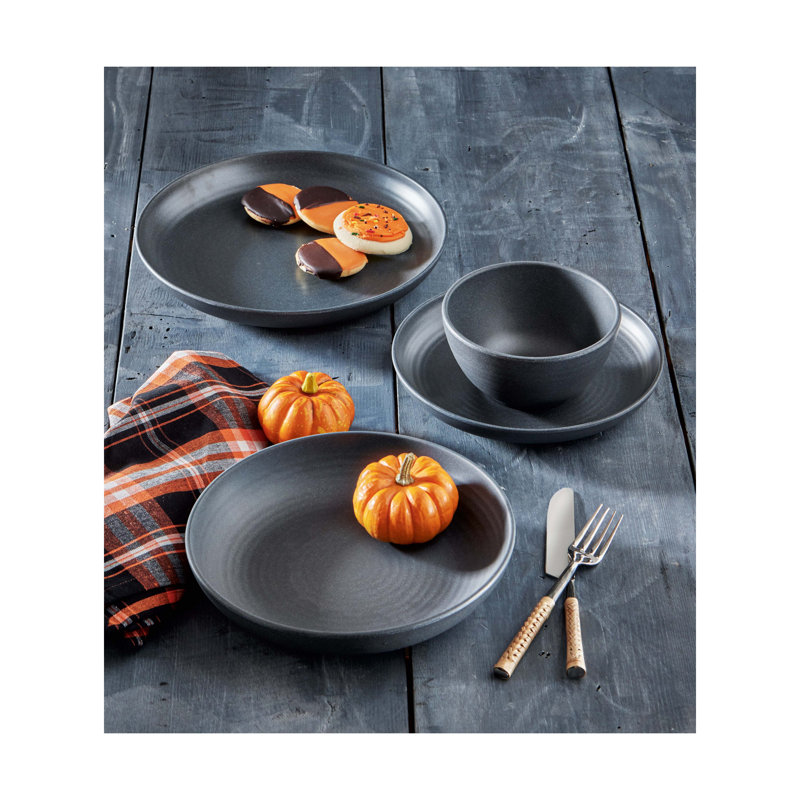 Brooklyn Melamine Blate, Charcoal