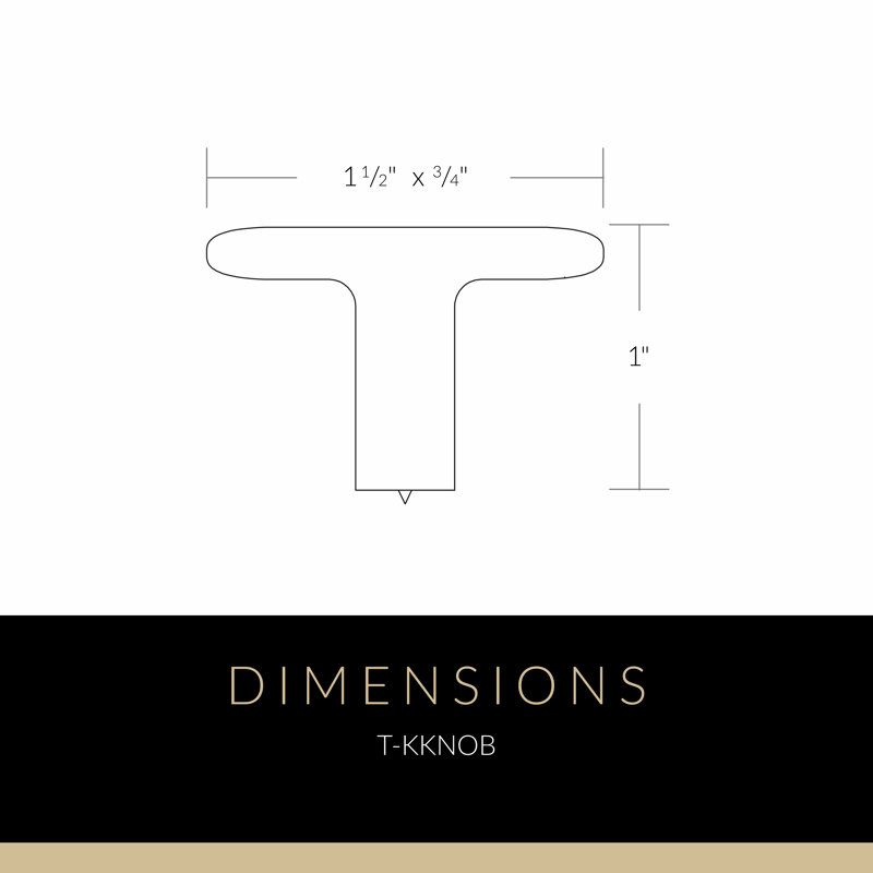Rectangular Knob, Oil Rubbed Bronze