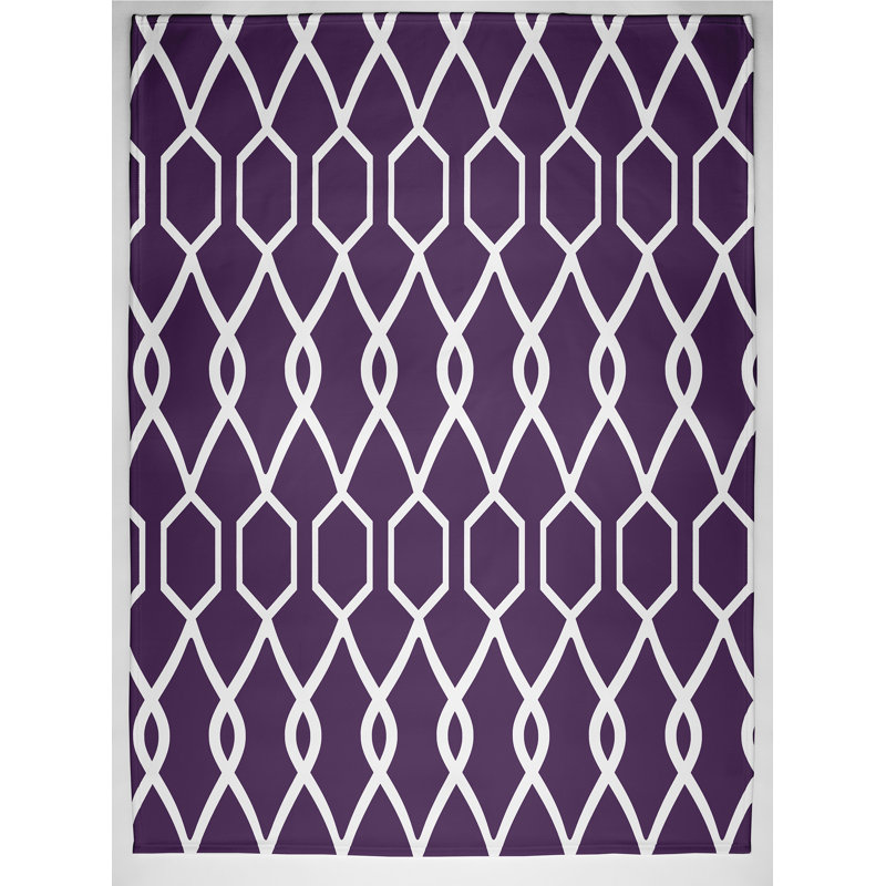 Schuyler Plain Weave / Muslin Throw Blanket, Purple