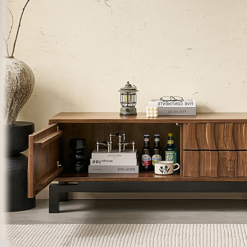 Meuble télé de salon de style rétro, 78.74"