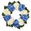 Blue And White Hydrangea Wreath-1682513816