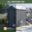 4'X5.7' Resin Apex Outdoor Garden Shed Storage Shed