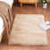 Tapis beige en simili lapin Tristion Cozy