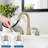 Chrome 8 inches 3 Holes 2-Handle Bathroom Sink Faucet with Pop-up Drain-102842048