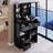 29.2" Small Size Left Drawer Desktop Vanity Table + Cushioned Stool, Extra Large Right Sliding Mirror, Multi Layer High Capacity Storage, Practical Fashionable Dresser, Suitable For Small Space-617554502