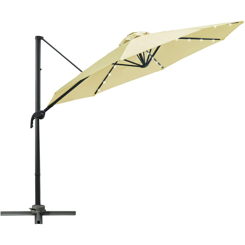 Cristina 300cm Lighted Cantilever Parasol
