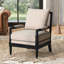 Fauteuil d'appoint en bois d'hévéa-131263150